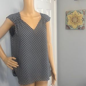 LOFT Fully Lined Vneck Blouse